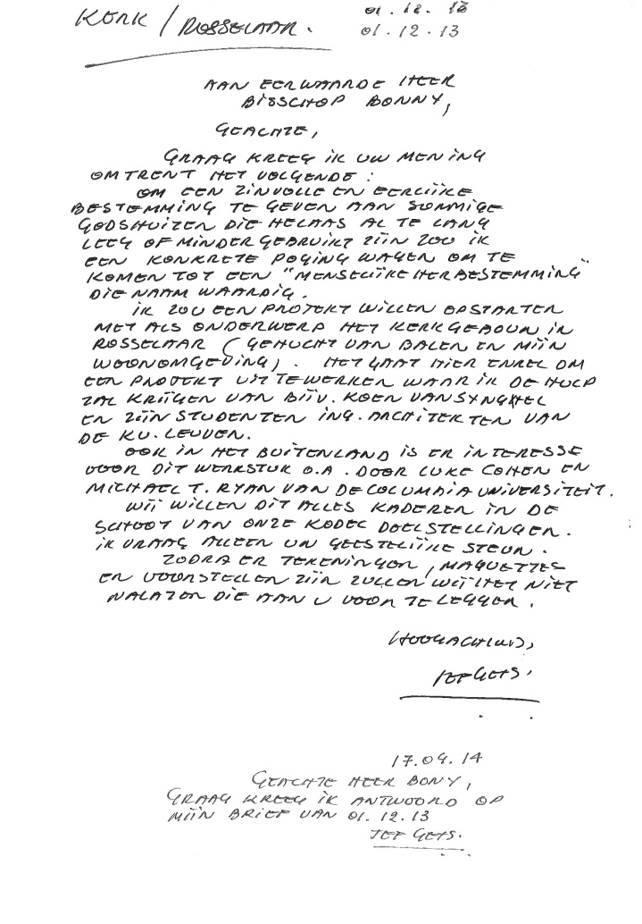 brief aan de bisschop